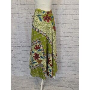 Iris Impressions Convertible Wrap Skirt Dress Reversible Wear 100 Ways Small